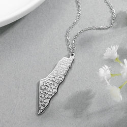 Arabic Map Necklace - zenarab