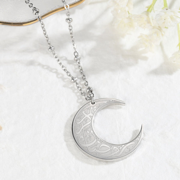 Ramadan Kareem Stainless Steel Necklace - zenarab